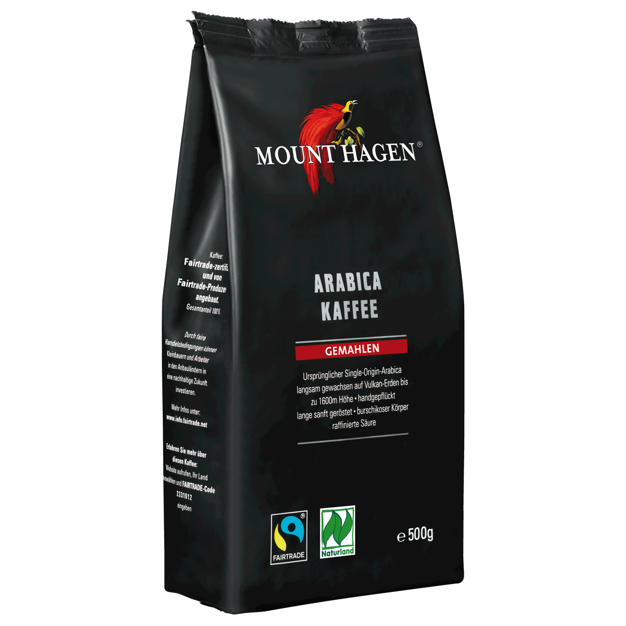 Arabica Kaffee 500g, gemahlen, Bio & Fair