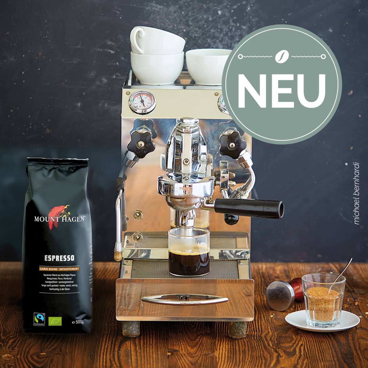 NEU: Decaf-Espresso-Bohnen von Mount Hagen.